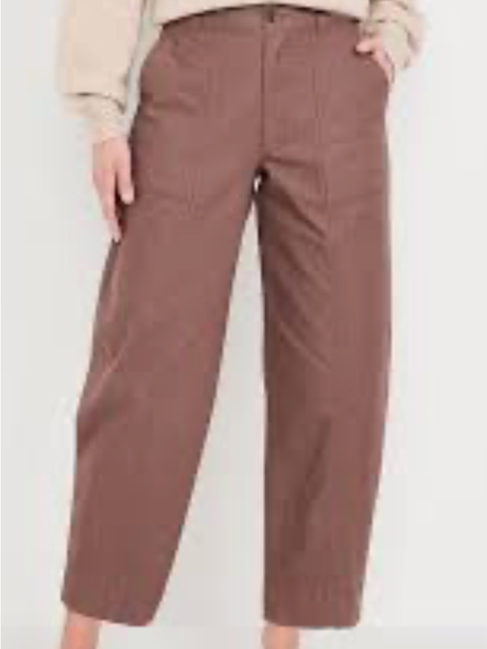 Old Navy High Rise Barrel Leg 4